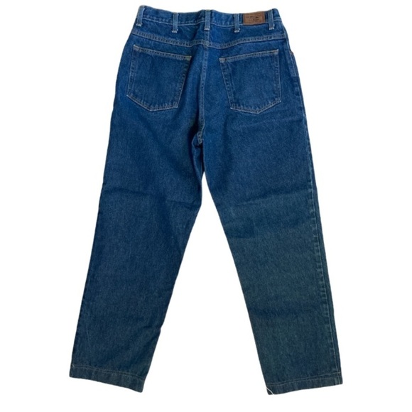 Vintage L.L. Bean Mens Relaxed Fit High Waisted Denim Jeans Size 34W - Picture 2 of 12